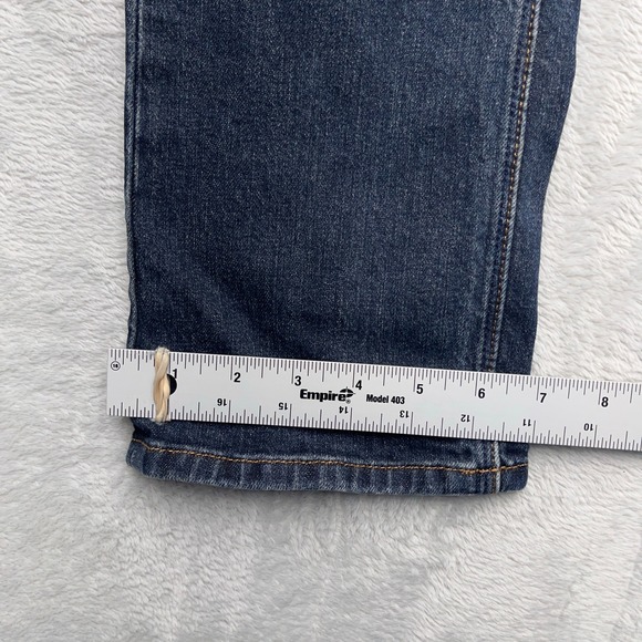 Volcom Vorta Straight Leg Jeans Mens 31 Denim Cotton Stretch Slim Fit Dark Wash - Picture 2 of 10